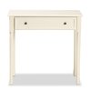 Baxton Studio Mahler Traditional White Finished Wood 1-Drawer Console Table 199-12258-ZORO